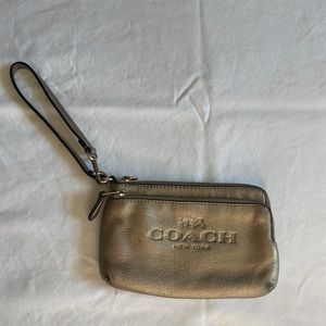 Gold Coach Wristlet/Wallet